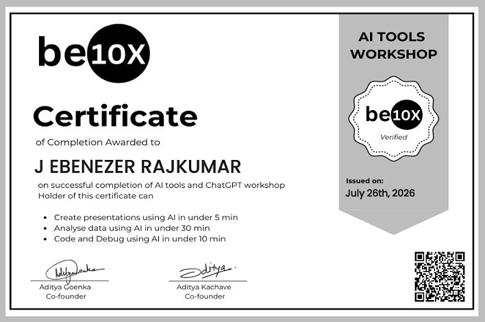 Certificate image
